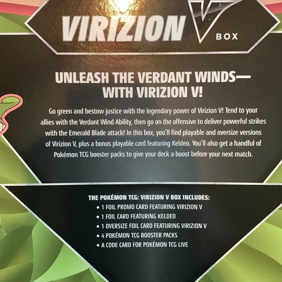 Pokémon Virizion V Box - Picture 2 of 4